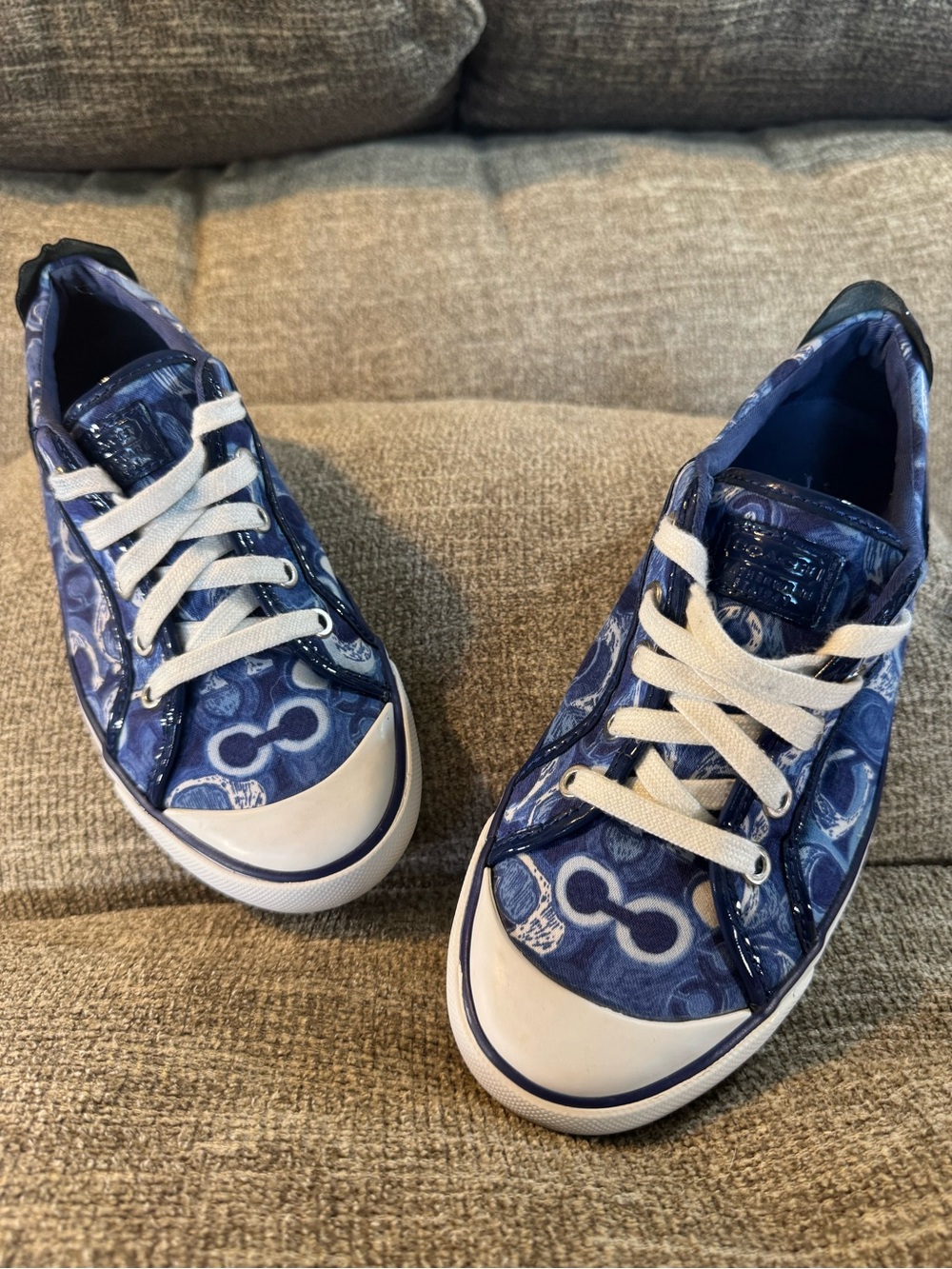 Coach Barrett Poppy Women’s Sneakers Blue/White Size 7.5B - Picture 12 of 12